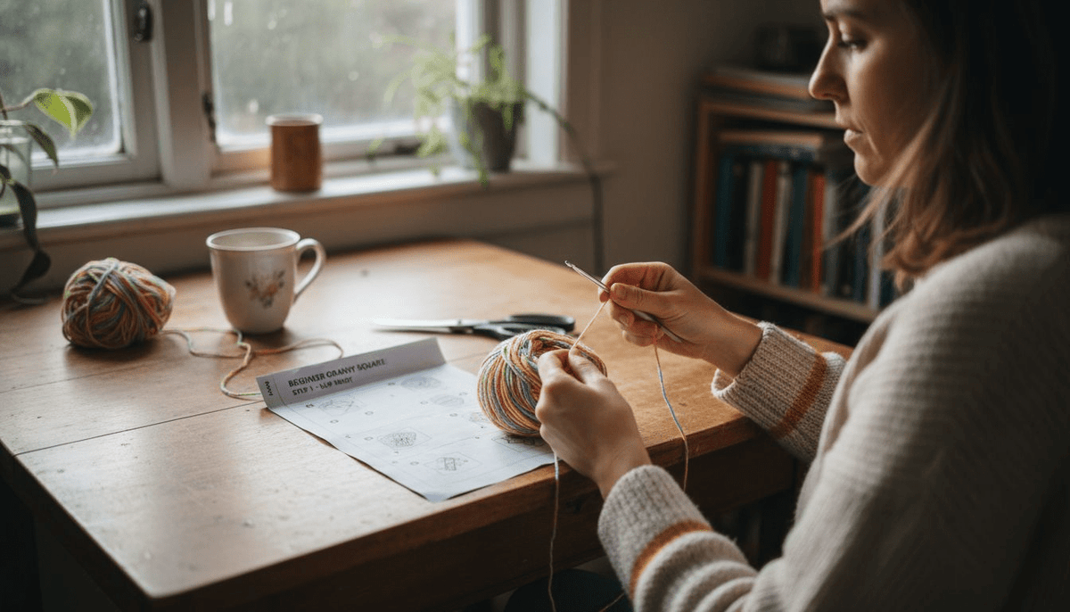 How to Crochet Granny Square for Beginners: Easy Steps - CRAFTISS