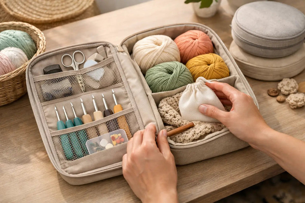 How to Pack Crochet Supplies Without the Mess - CRAFTISS