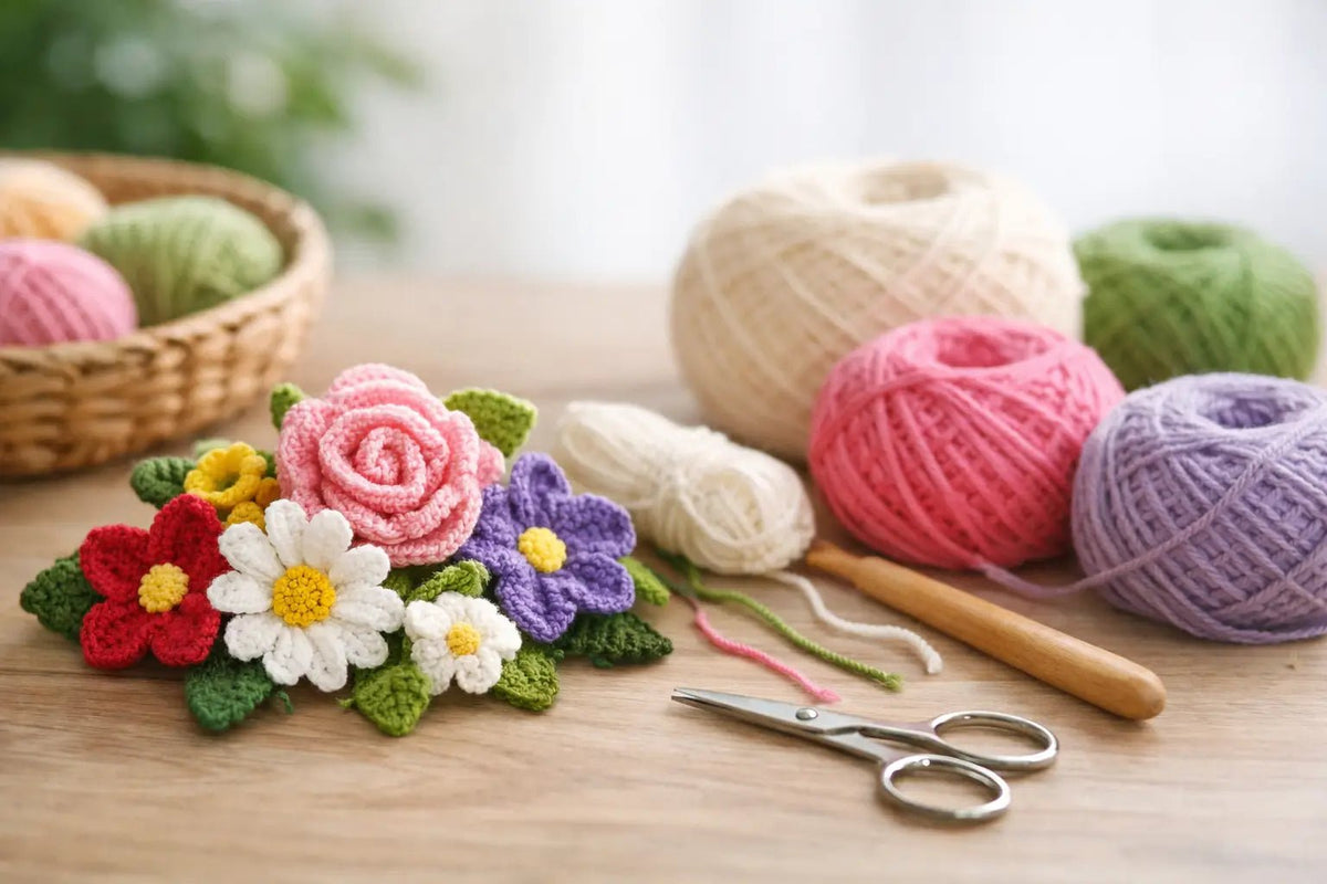 Best Yarn for Crochet Flowers That Last - CRAFTISS