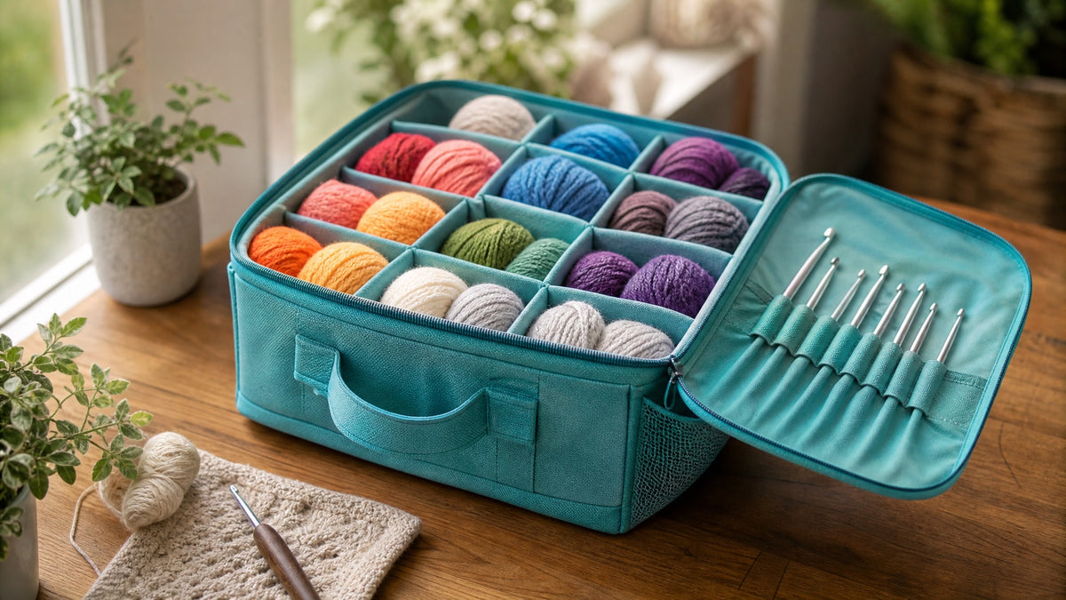 Buy Yarn Storage Bag Online With Needle Case Included - CRAFTISS