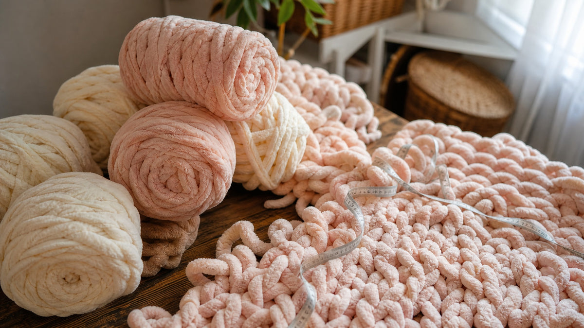 How Much Yarn for a Chunky Knit Blanket Do You Need? - CRAFTISS
