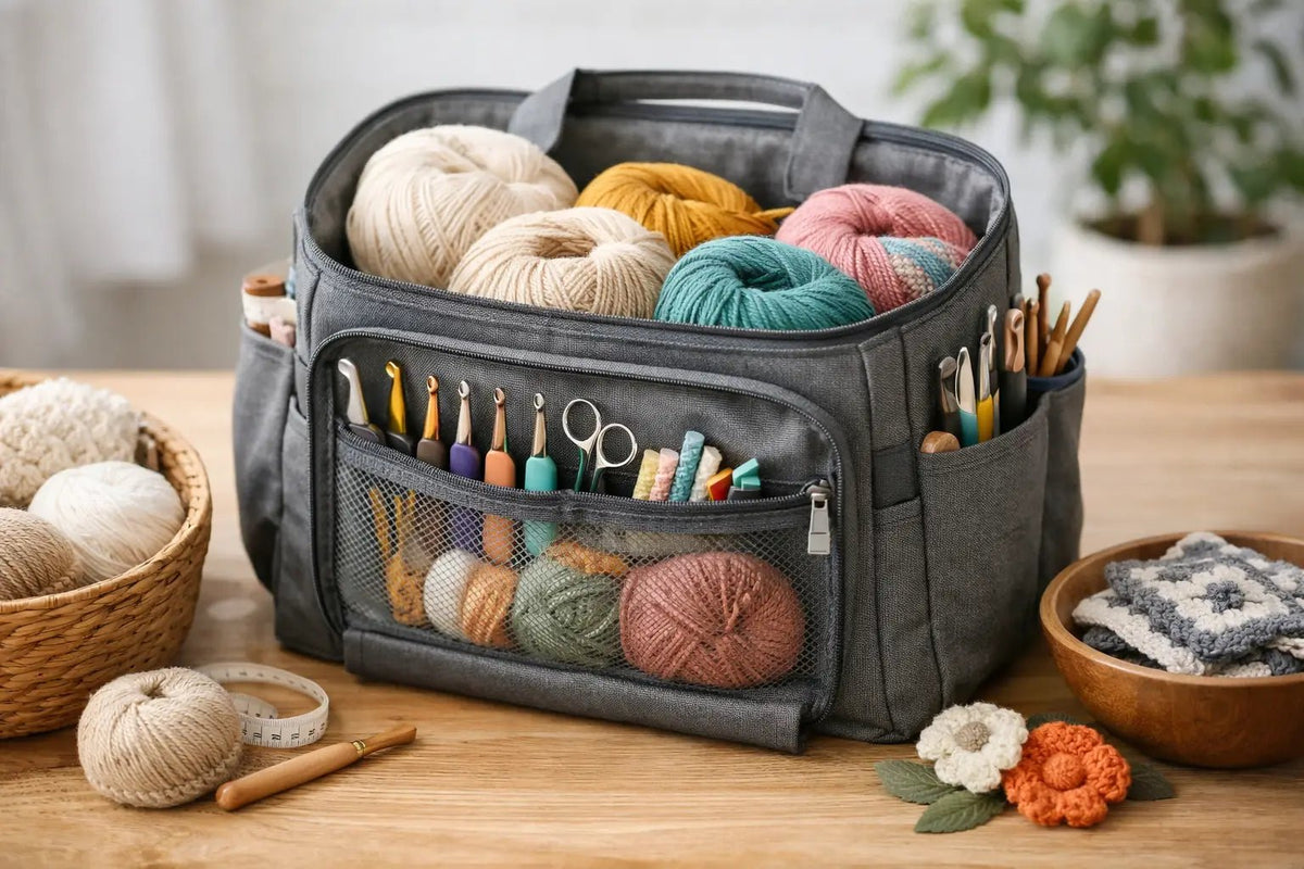 Crochet Organizer Bag Review for Busy Makers - CRAFTISS
