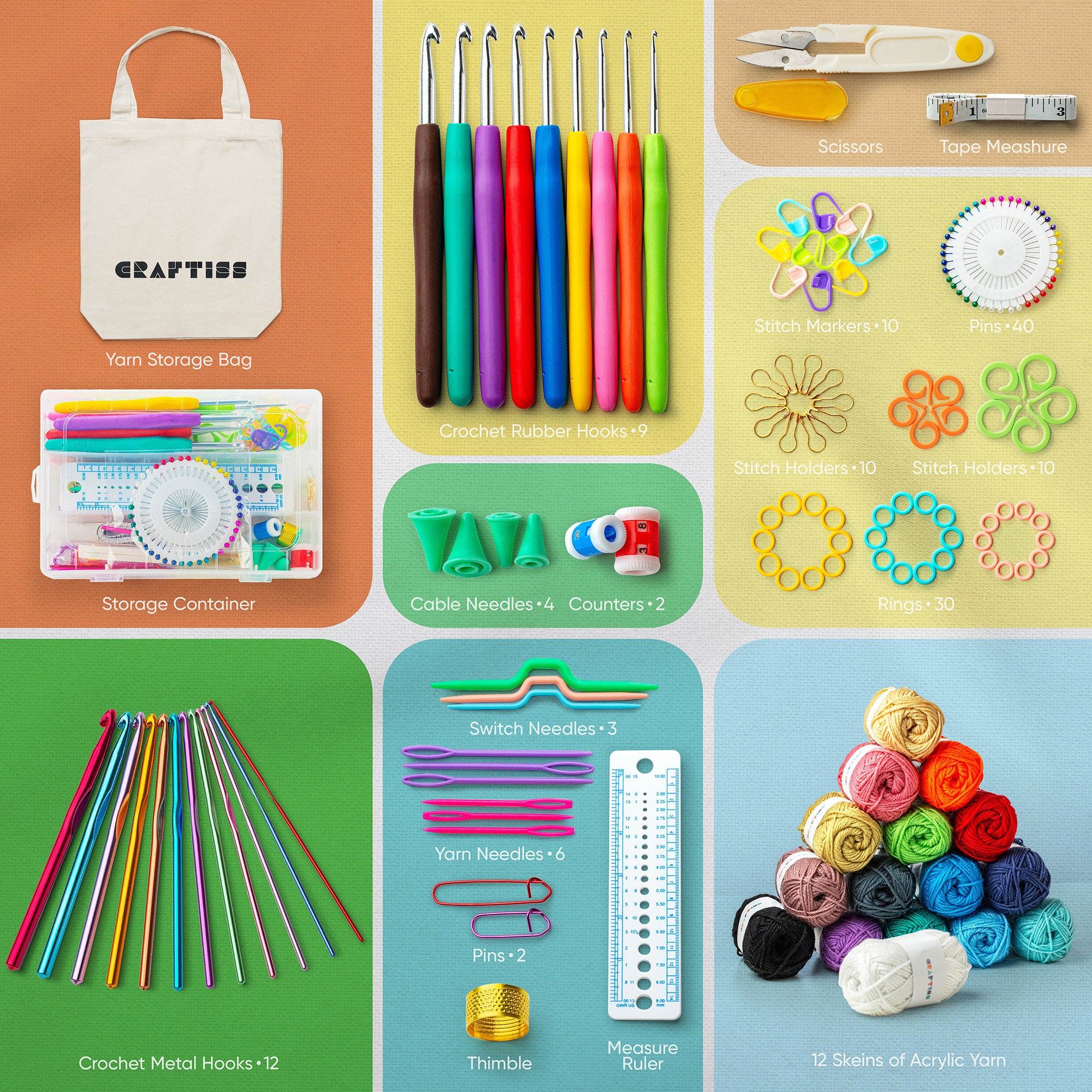 What is included in the Craftiss crochet kit